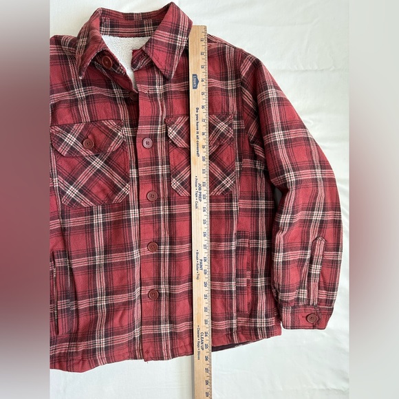 Merona Men’s Fleece Lined Flannel Jacket Size Small - Picture 5 of 7